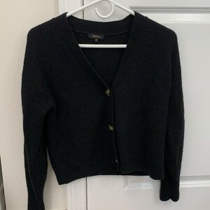 Quince Baby Alpaca-Wool Cropped Cardigan
Size M